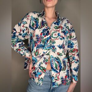 Zara Multicolor Floral Women's Blouse